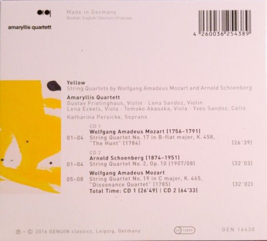 Amaryllis-Quartett CD Yellow