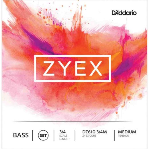 DAddario Zyex 3/4 set of strings for double bass