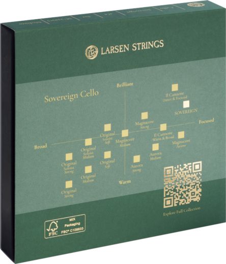 Larsen SOVEREIGN Satz Saiten für Cello