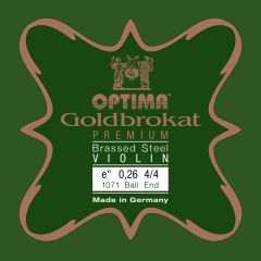 Optima / Lenzner GOLDBROKAT Premium brassed E Saite für Violine / Geige